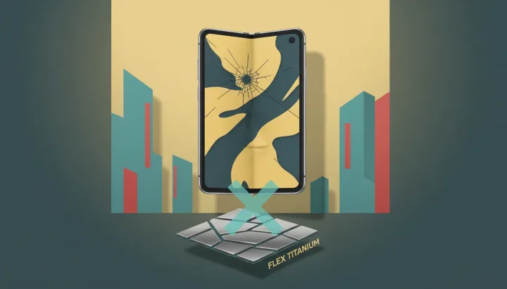 Temsili illüstrasyon: Galaxy Z Flip 8'de Flex Titanium ekran teknolojisi yok